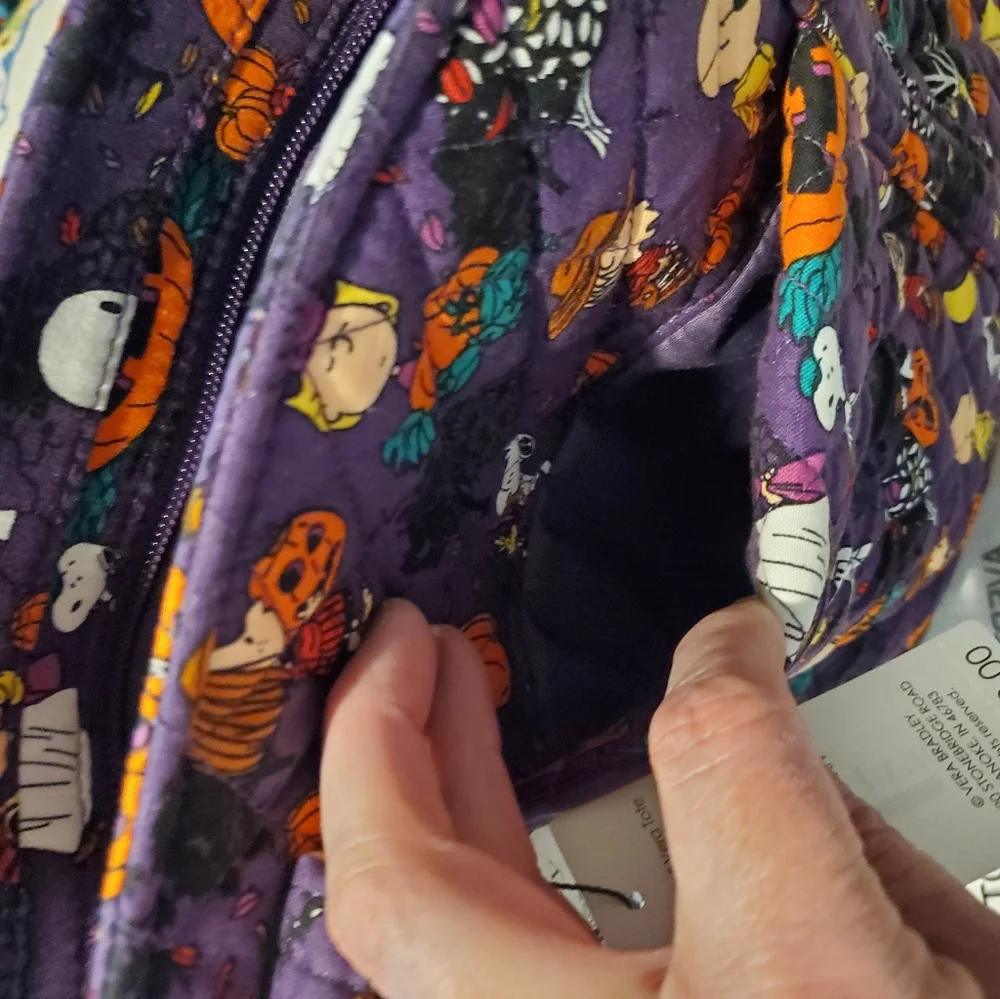 Vera Bradley Peanuts Halloween Tote - Picture 6 of 10